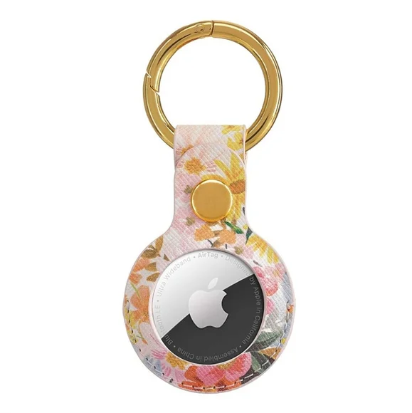 Rifle Paper Co MARGUERITE Key Ring for Apple AirTag Pink NEW - Picture 2 of 9